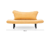 Sofá cama Terciopelo amarillo mostaza - dos personas - Chatto