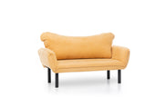 Sofá cama Terciopelo amarillo mostaza - dos personas - Chatto