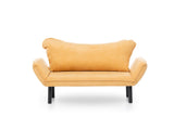 Sofá cama Terciopelo amarillo mostaza - dos personas - Chatto