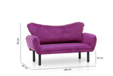 Sofá cama Terciopelo Púrpura - doble - Chatto