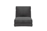 Fauteuils - Slaapfauteuil Grijs velvet stof Taida - Dimehouse