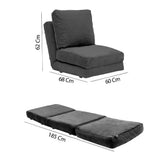 Fauteuils - Slaapfauteuil Grijs velvet stof Taida - Dimehouse