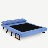 Sofá cama tela azul bebe 2 plazas - Sando