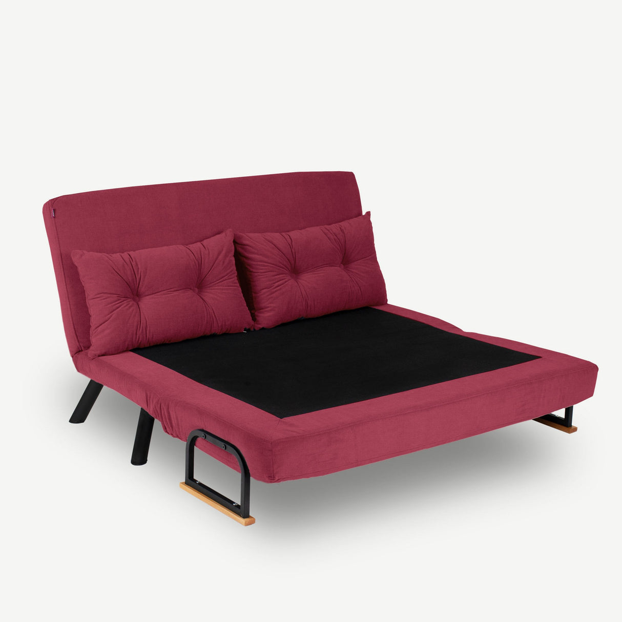 Sofá cama tejido rojo 2 plazas - Sando