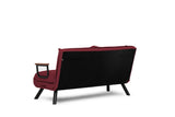 Sofá cama tejido rojo 2 plazas - Sando