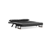 Sofá cama tela antracita 2 plazas - Sando
