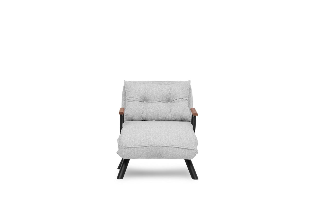 Sillón para dormir escandinavo Tejido de peluche gris Sando
