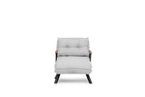 Sillón para dormir escandinavo Tejido de peluche gris Sando
