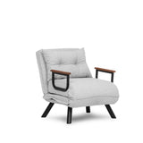 Sillón para dormir escandinavo Tejido de peluche gris Sando