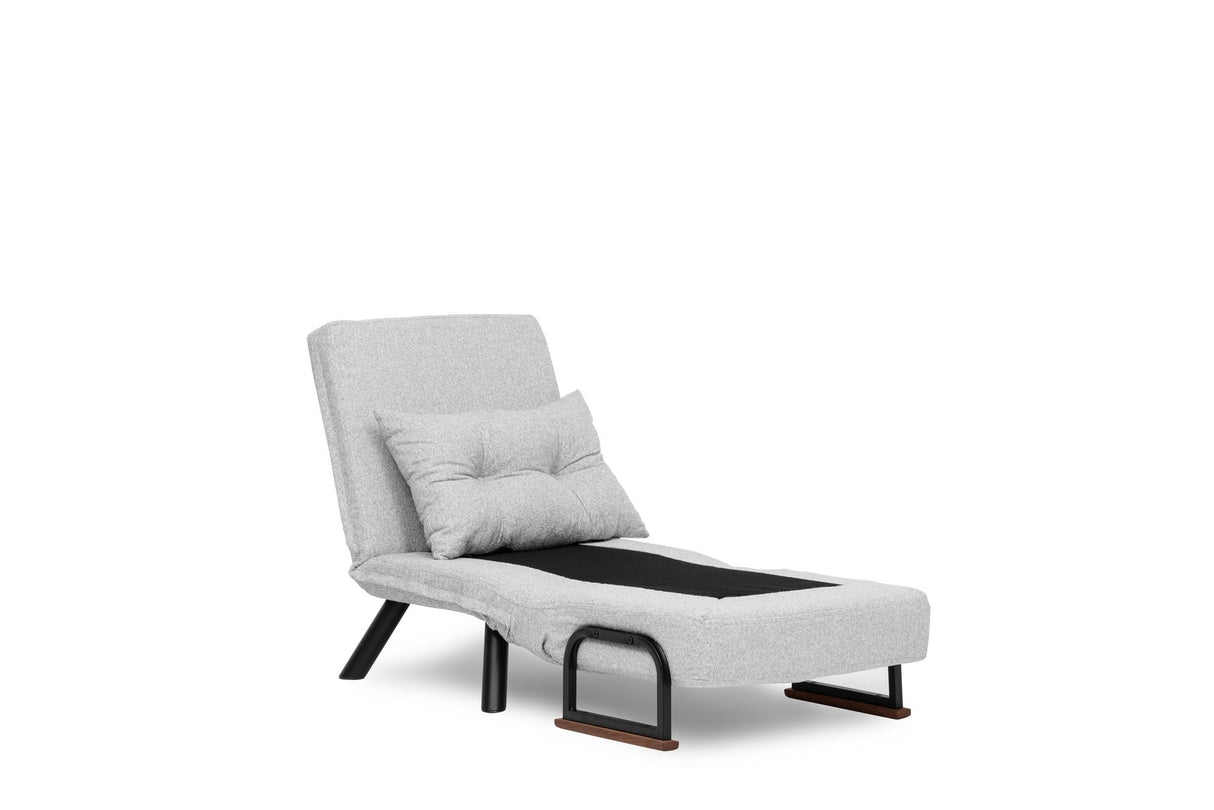 Sillón para dormir escandinavo Tejido de peluche gris Sando
