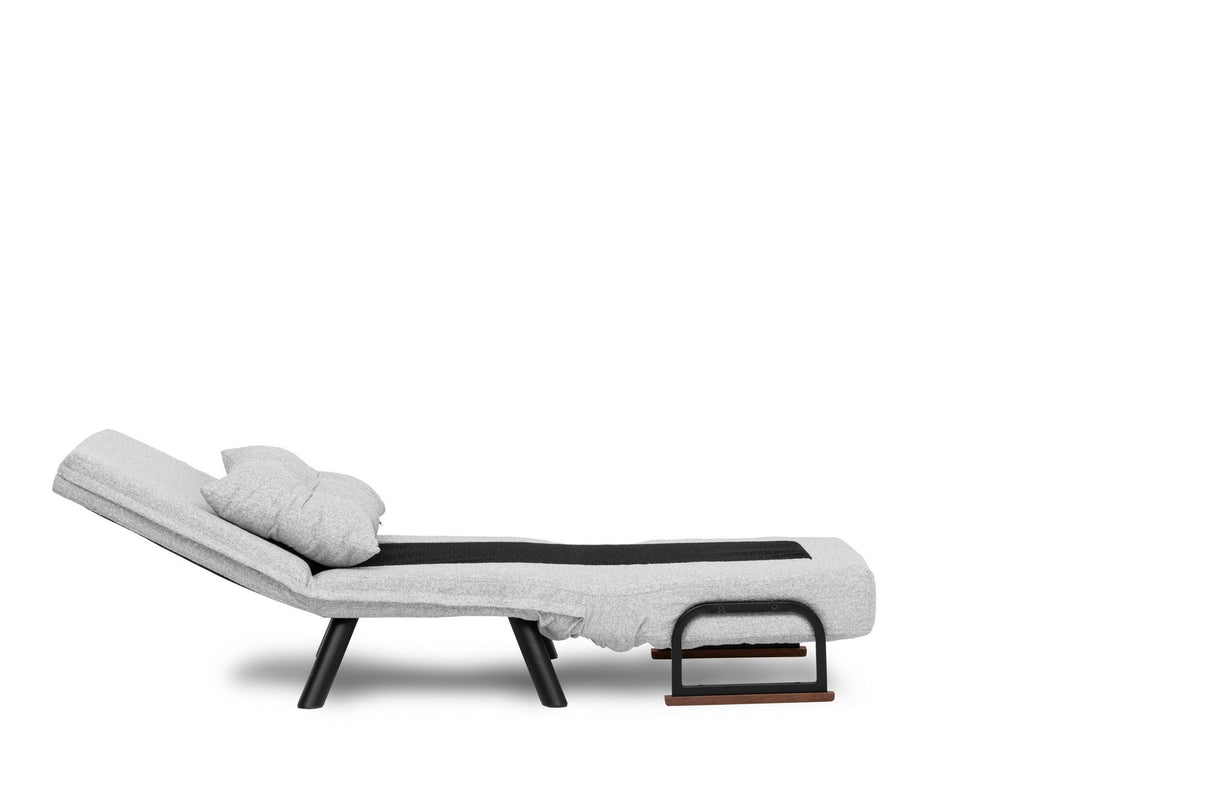 Sillón para dormir escandinavo Tejido de peluche gris Sando