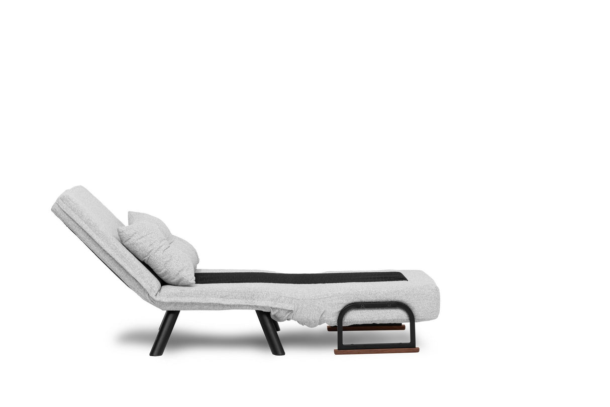 Sillón para dormir escandinavo Tejido de peluche gris Sando