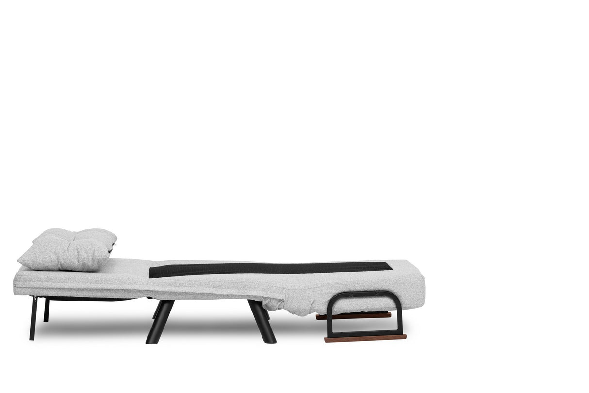 Sillón para dormir escandinavo Tejido de peluche gris Sando