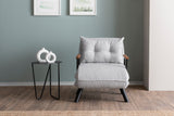 Sillón para dormir escandinavo Tejido de peluche gris Sando