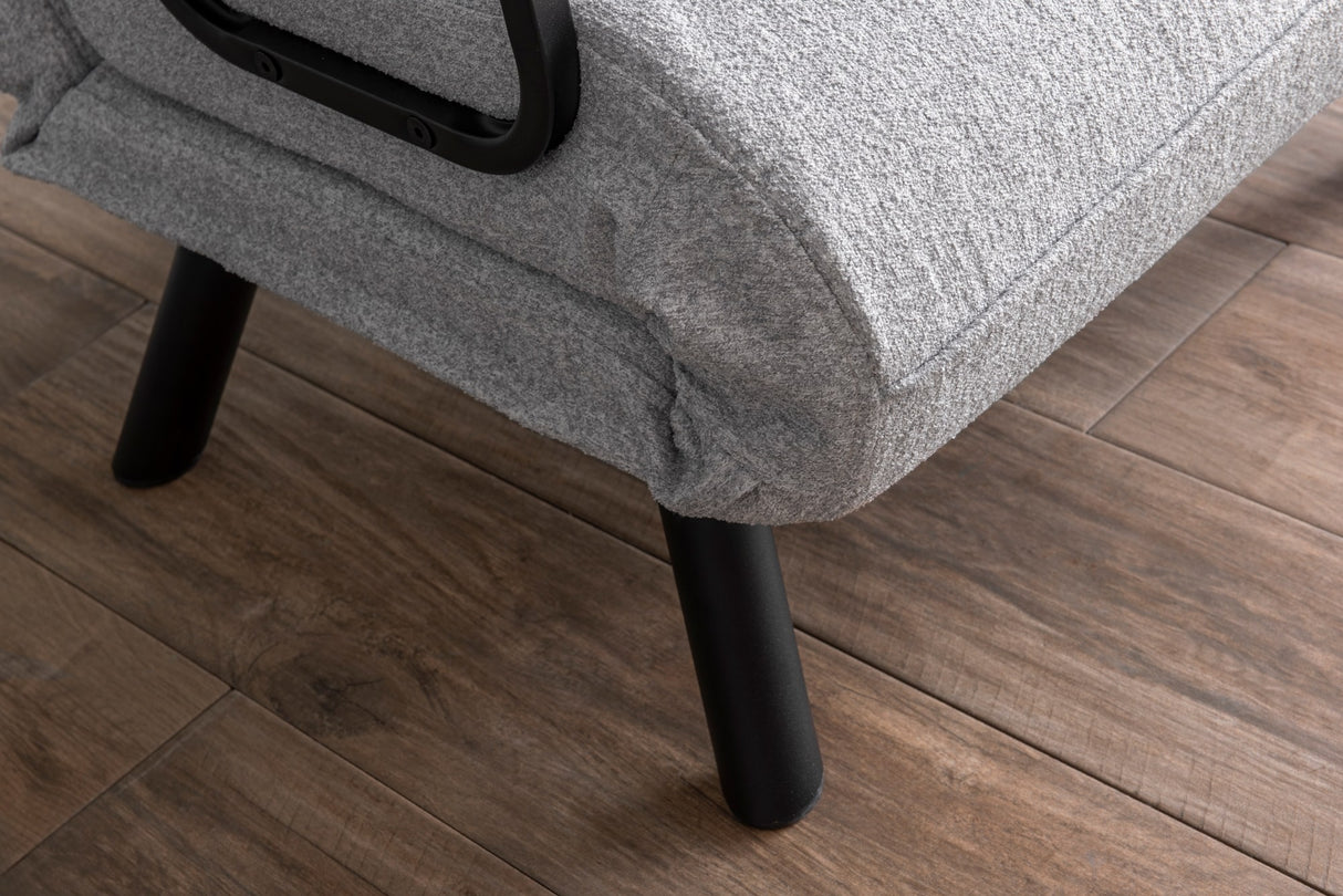 Sillón para dormir escandinavo Tejido de peluche gris Sando