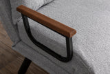 Sillón para dormir escandinavo Tejido de peluche gris Sando