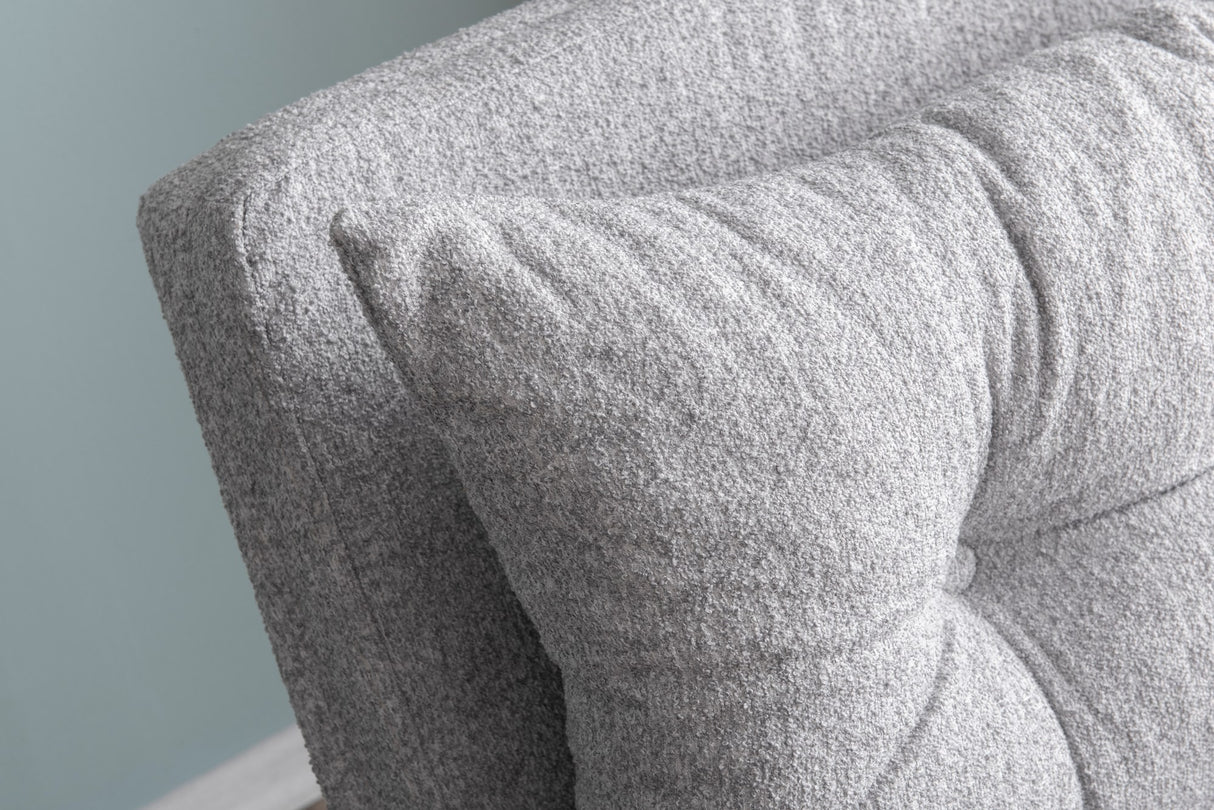 Sillón para dormir escandinavo Tejido de peluche gris Sando