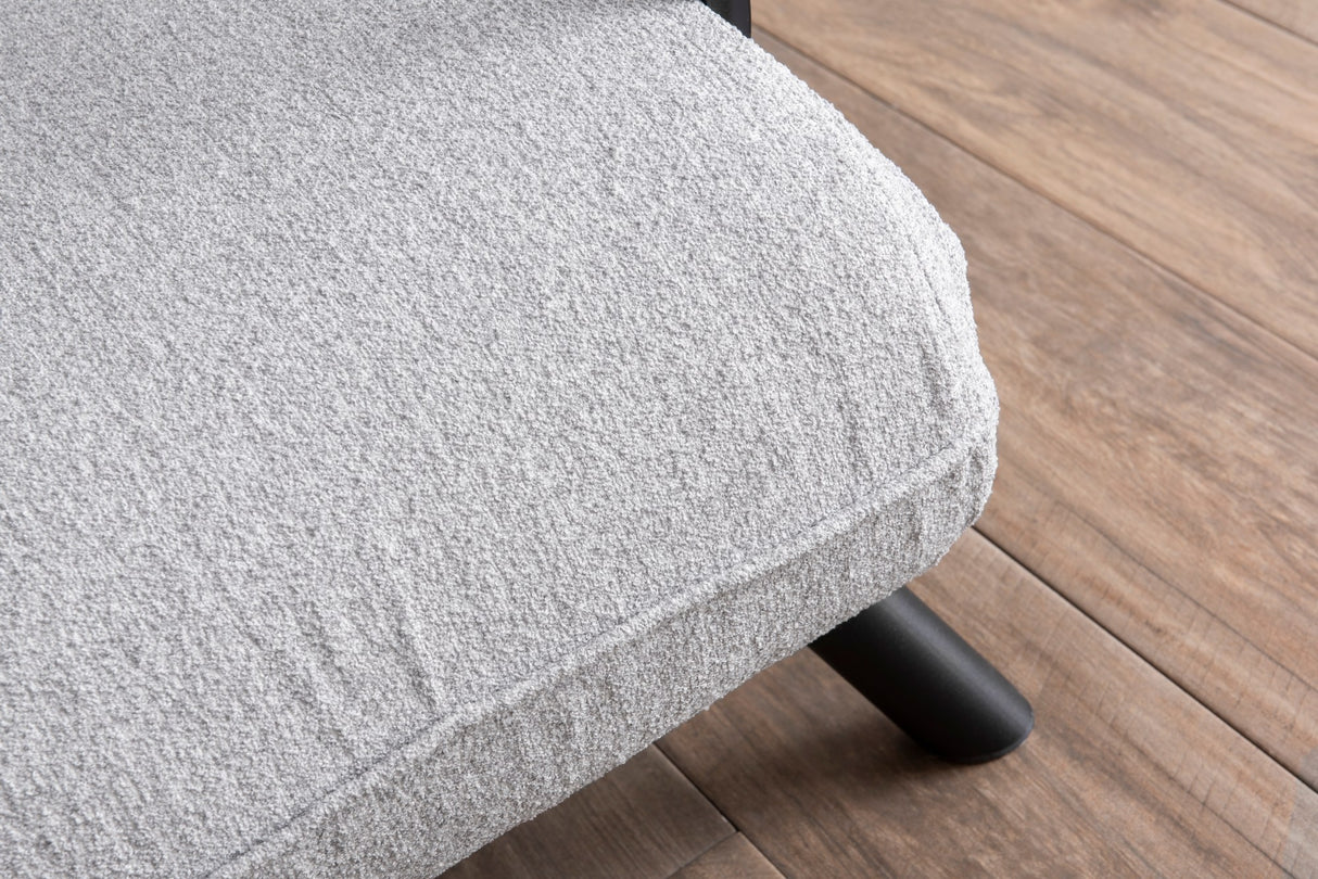Sillón para dormir escandinavo Tejido de peluche gris Sando