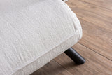 Fauteuils - Scandinavische slaapfauteuil Crème teddystof Sando - Dimehouse