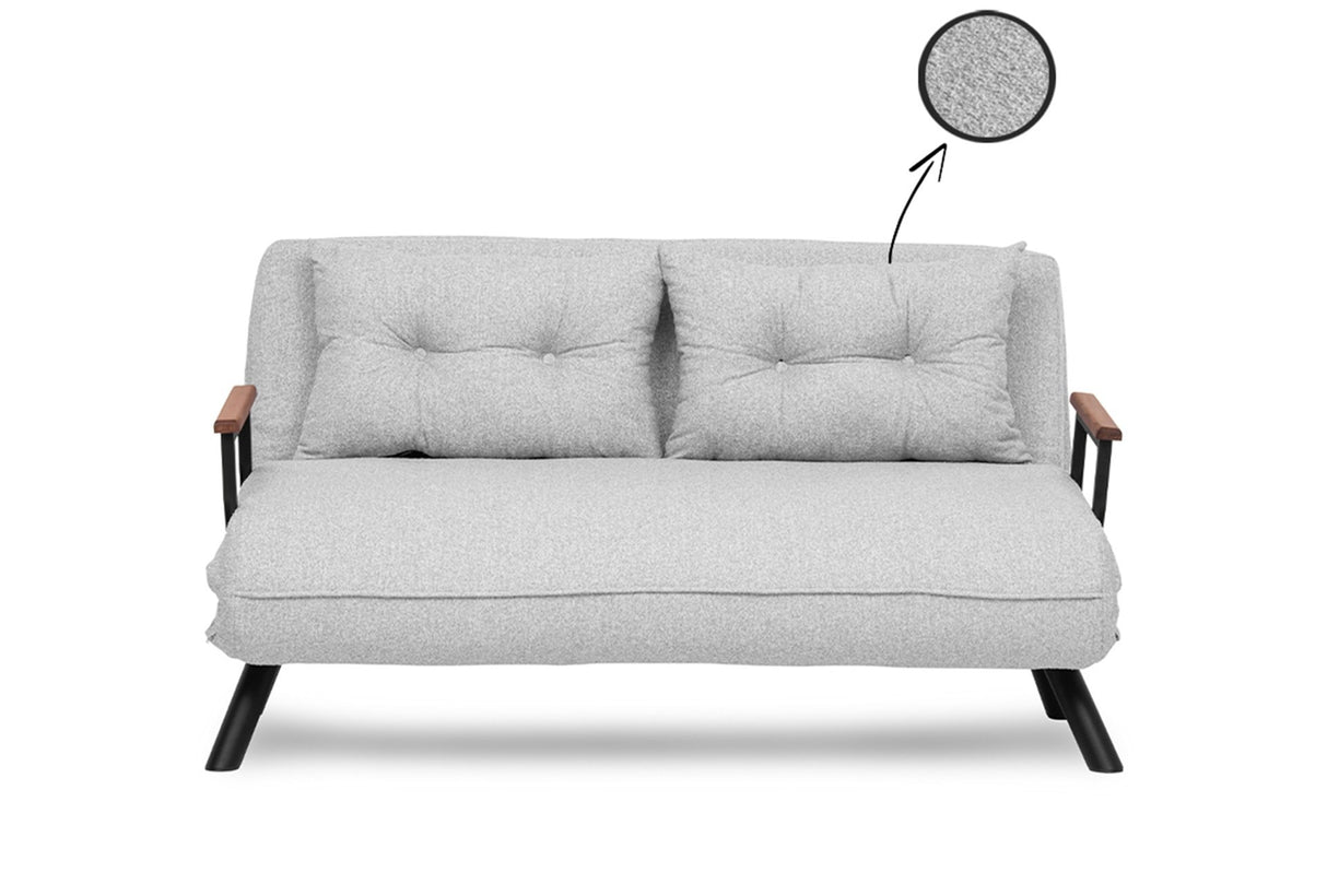 Sofá cama Gris Bouclé 2 plazas - Sando