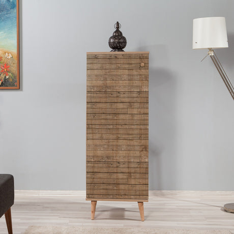 Cabinete de zapato Filinta Sonoma Oak Latjes Melamine 50x135x38 cm
