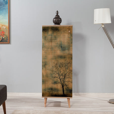 Gabinete de zapatos filinta Sonoma Oak Boom Melamine 50x135x38 cm