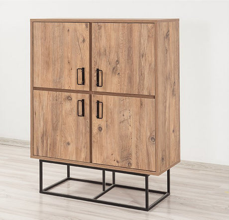 Gabinete de pared solo Atlantic pino negro melamina 93x115x36 cm