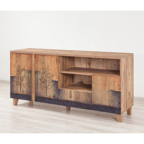 Aparador Marina Mila Madera Pino Atlántico Melamina 160x76x45 cm