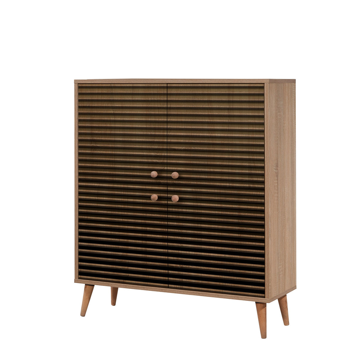 Wandkasten - Wandkast Multilux Sonoma Eik Melamine 95x111x36 cm - Dimehouse