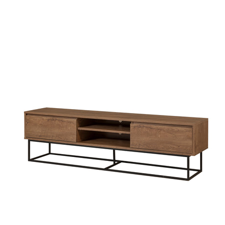 Muebles de TV Rodez Nuez Melamina Black 180x50x40 cm