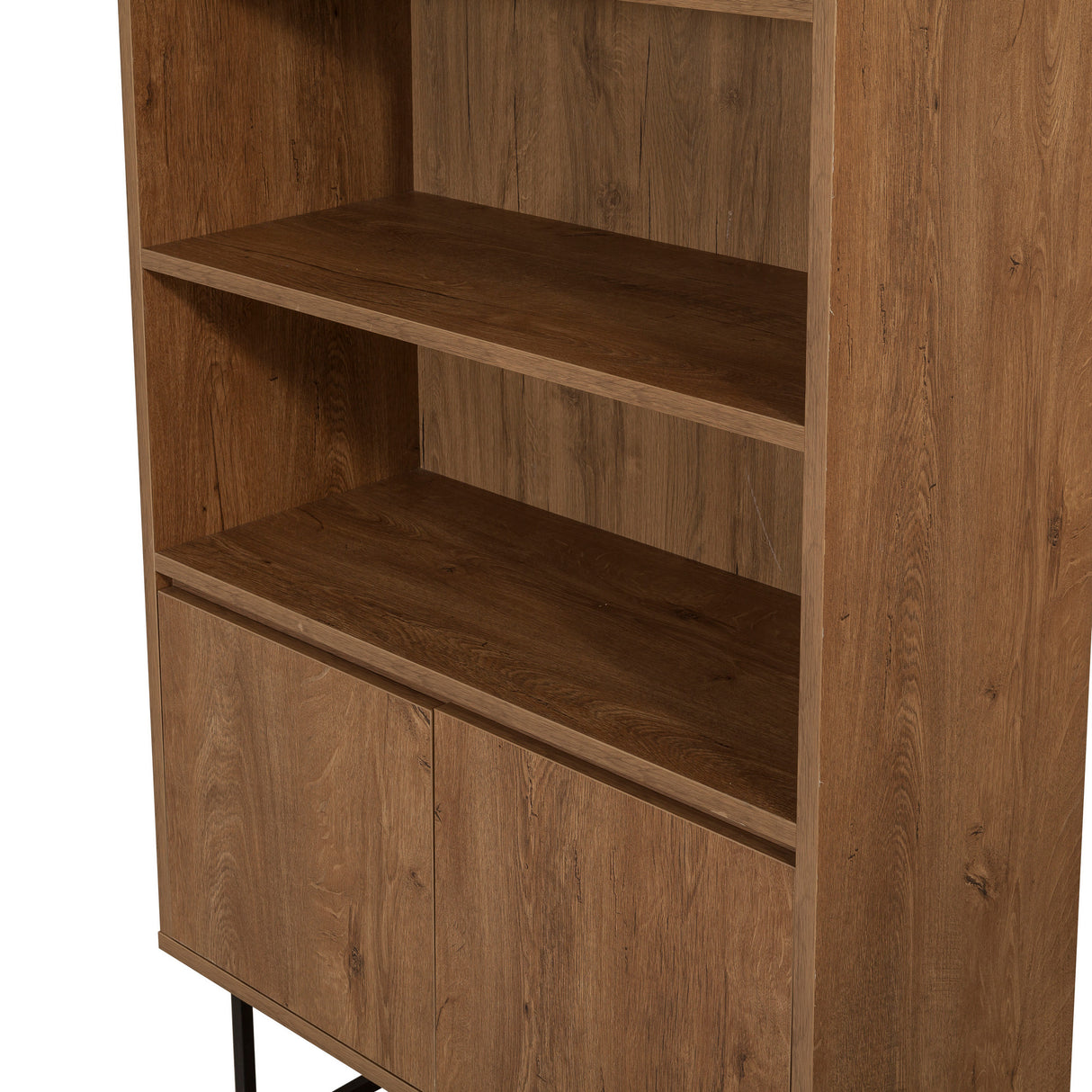 Boekenkasten - Boekenkast walnoot melamine Rea 80x182x36 cm - Dimehouse