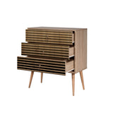 Ladekasten - Ladekast Trio Sonoma Eik Melamine 80x90x40 cm - Dimehouse