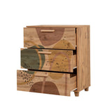 Ladekasten - Ladekast Leva Atlantisch Dennenhout Melamine 80x95x43 cm - Dimehouse