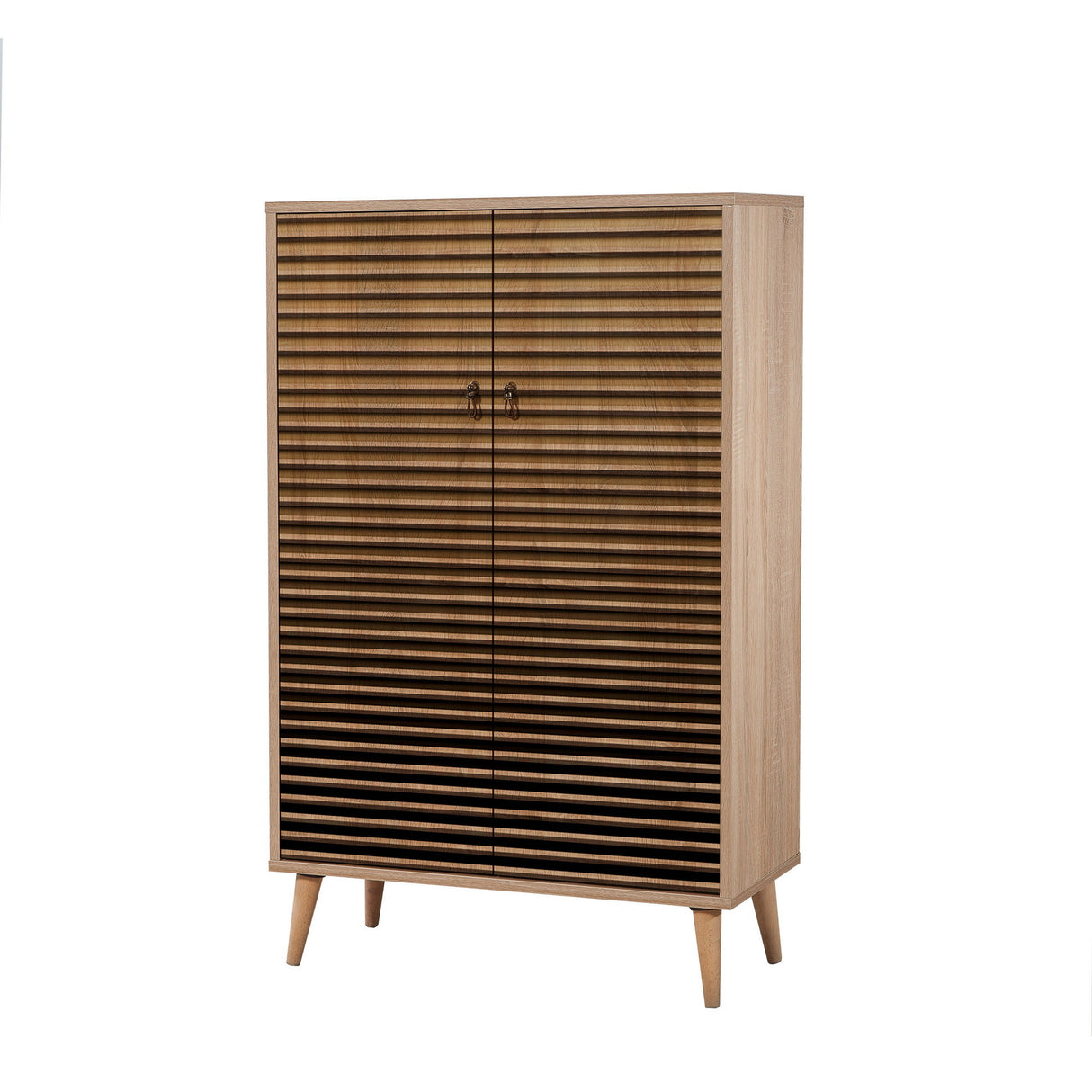 Wandkasten - Wandkast Multibox Sonoma Eik Melamine 80x127x36 cm - Dimehouse