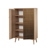 Wandkasten - Wandkast Multibox Sonoma Eik Melamine 80x127x36 cm - Dimehouse