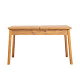 Juego de mesa de comedor extensible Santiago 120 cm Pino Atlántico gris Compuesto de madera revestido de melamina