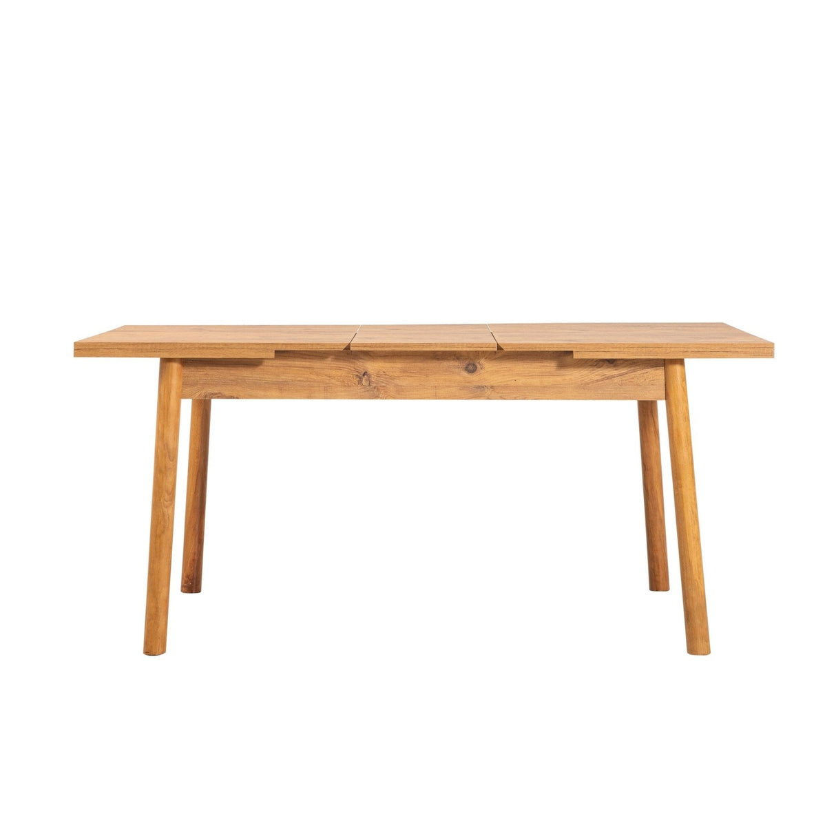 Juego de mesa de comedor extensible Santiago 120 cm Pino Atlántico gris Compuesto de madera revestido de melamina