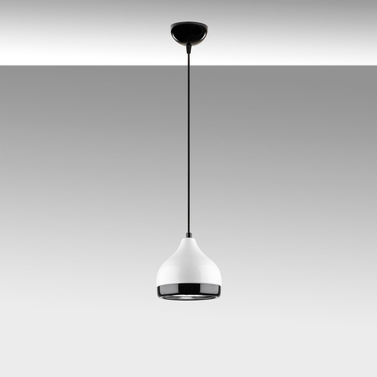 Hanglamp 1-lichts Wit Metaal Grip