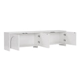 Mueble TV Aurelia blanco 180 cm madera melaminada