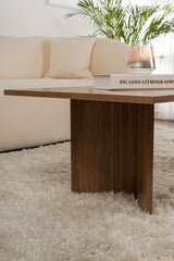 Salontafels - Rechthoekige Salontafel Siban Walnoothout look - 119x60 cm - Dimehouse