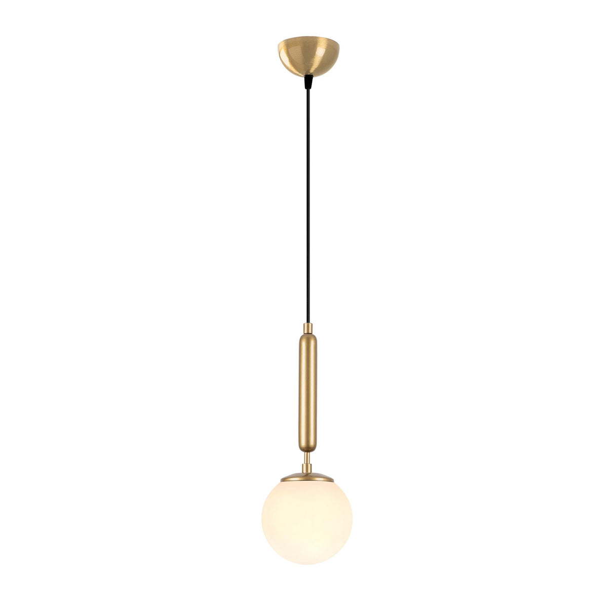 Hanglamp 1-lichts Goud Glas Cascade