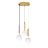 Hanglamp 3-lichts Goud Glas Cascade