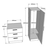 Wandkasten - Wandkast Wit met Dennenhout Melamine - hang en leg - 140x100x47 cm - Jade - Dimehouse