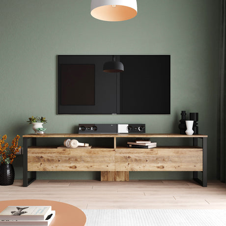 Juego de muebles de TV Sable Atlantic Pine Melamine 180x56x35.5 cm