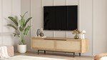 Mueble TV Japandi Cosmos Nogal Roble Melamina 160x45,1x35,5 cm