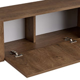 Mueble TV Nexus aspecto roble negro 180 cm Aspecto roble Kafkas / Madera revestida de melamina Negro