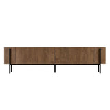 Mueble TV Nexus aspecto roble negro 180 cm Aspecto roble Kafkas / Madera revestida de melamina Negro