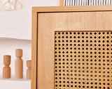 Wandkasten - Wandkast Hazeran Multi Eik Beukenhout 40x110x cm - Dimehouse