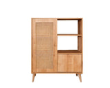 Wandkasten - Wandkast Hazeran Multi Eik Beukenhout 40x110x cm - Dimehouse