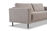 Moderne 3-zits Bank Taupe Stof Aniko 213x90x78 cm
